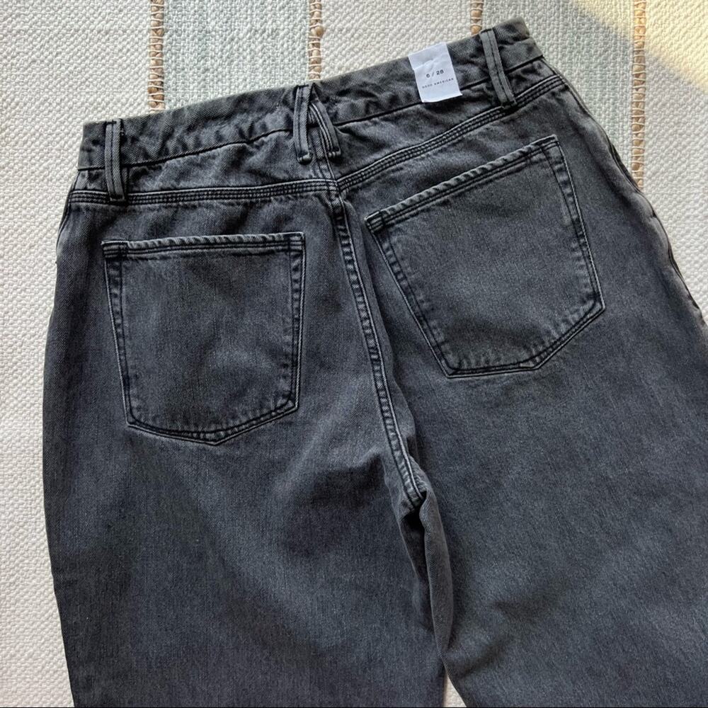 Good American 90’s Black238 High Rise Relaxed Jeans Women’s 6/ 28 - Picture 10 of 10
